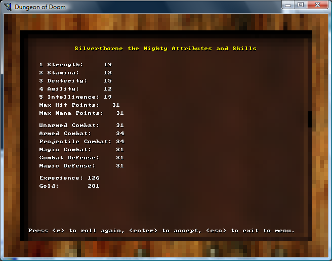 Character Generation